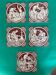 Set of 5 John Moyr Smith 15×15cm tiles – collector's items