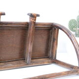 Rattan wall coat holder