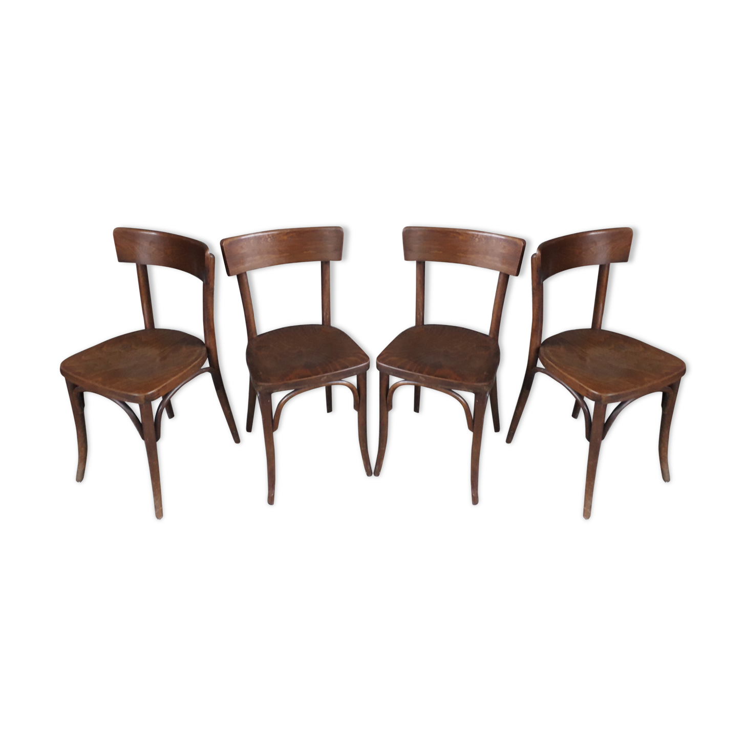 Series of 4 chairs bistro Thonet
