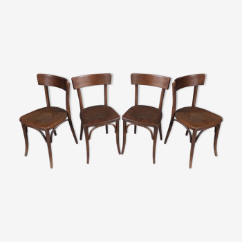Series of 4 chairs bistro Thonet