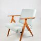 Vintage light blue turquise armchair, 1970s