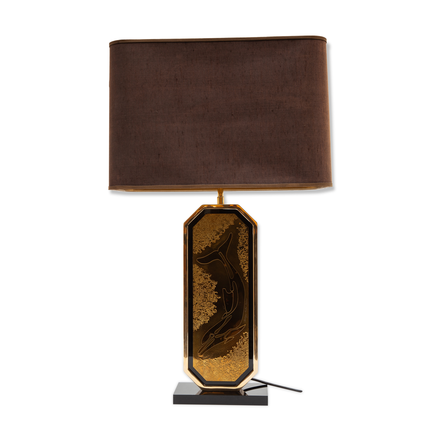 Dolphin table lamp by Georges Mathias for Designo Mahó, Belgium, 1970s