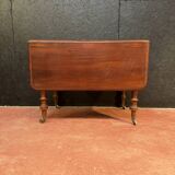 Folding and extendable mahogany table