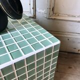 Cube sofa end in mosaic