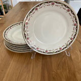 6 Limoges porcelain dessert plates