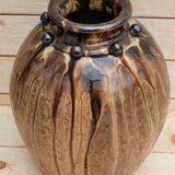 Large enamelled stoneware vase Joseph TALBOT La Borne
