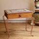 Small side table in wrought iron and mosaic, 1950s-60s.