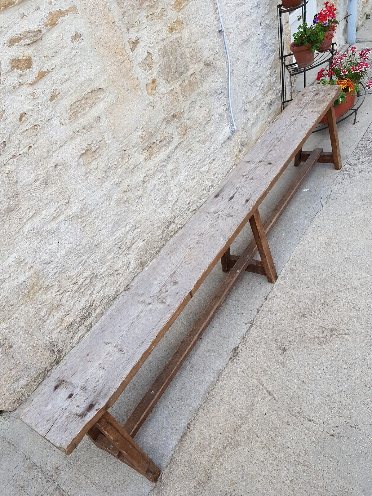 Old farm bench