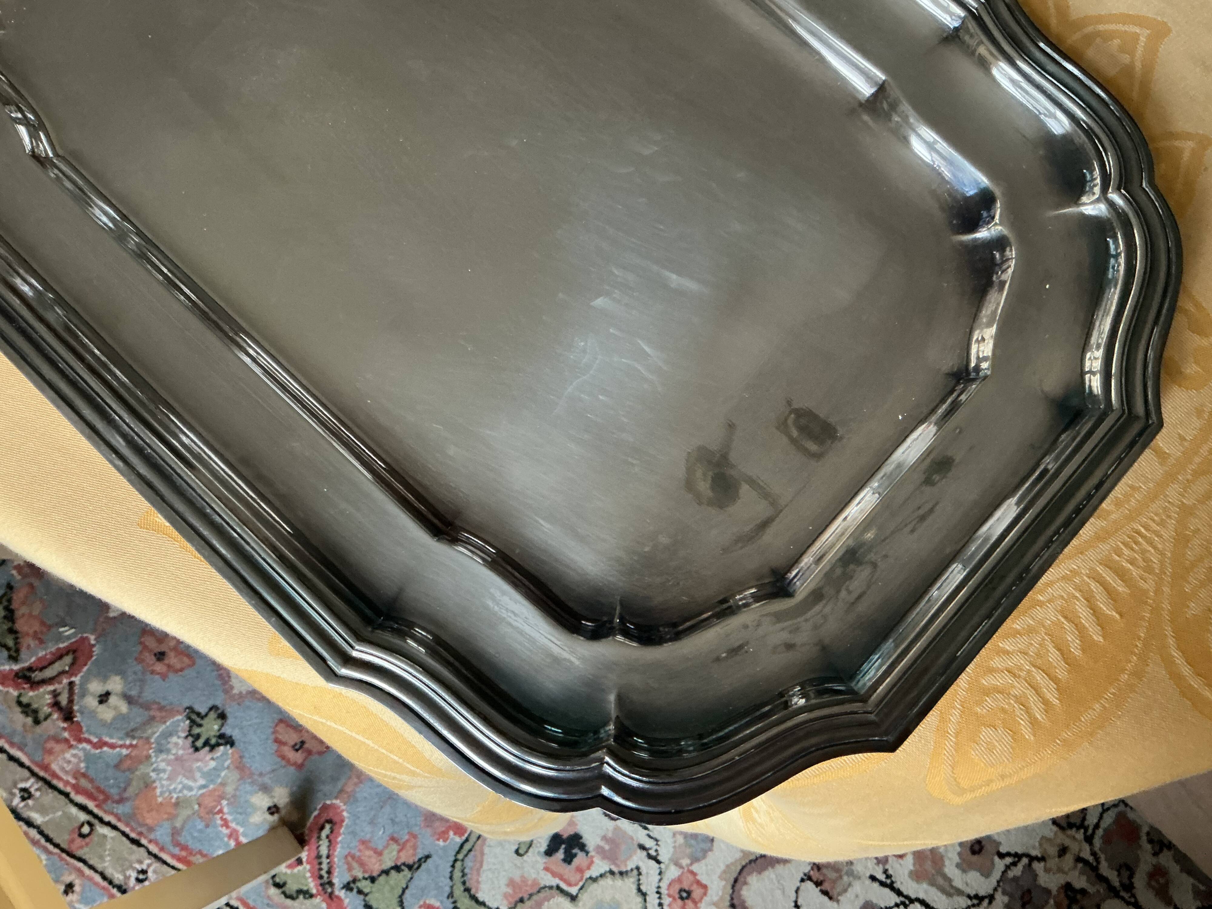 Silver-plated metal plate François Frionnet