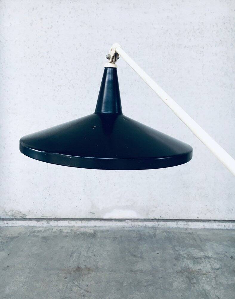 Panama Floor Lamp in Black by Wim Rietveld for Gispen, 1957