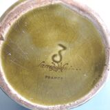 Old earthenware pitcher Sarreguemines wine old french pitcher wine 30s