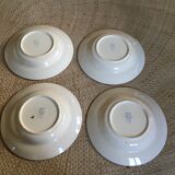 Series of 8 soup plates
