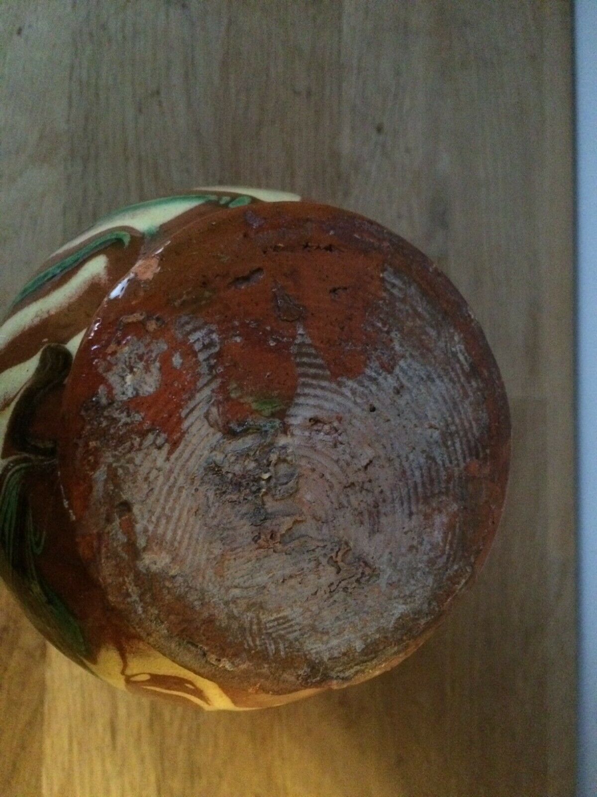 Enamelled terracotta vase Alsace Soufflenheim Savoie
