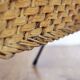 Vintage wicker magazine rack