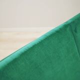 Green velvet sofa, Danish design, 1980s, production: Denmark