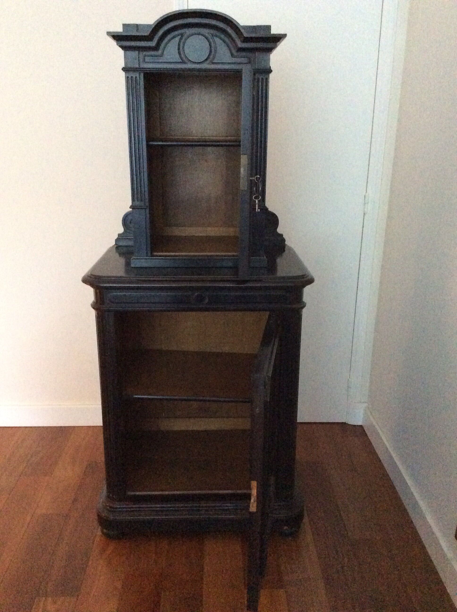 Buffet two Napoléon III bodies in blackened wood