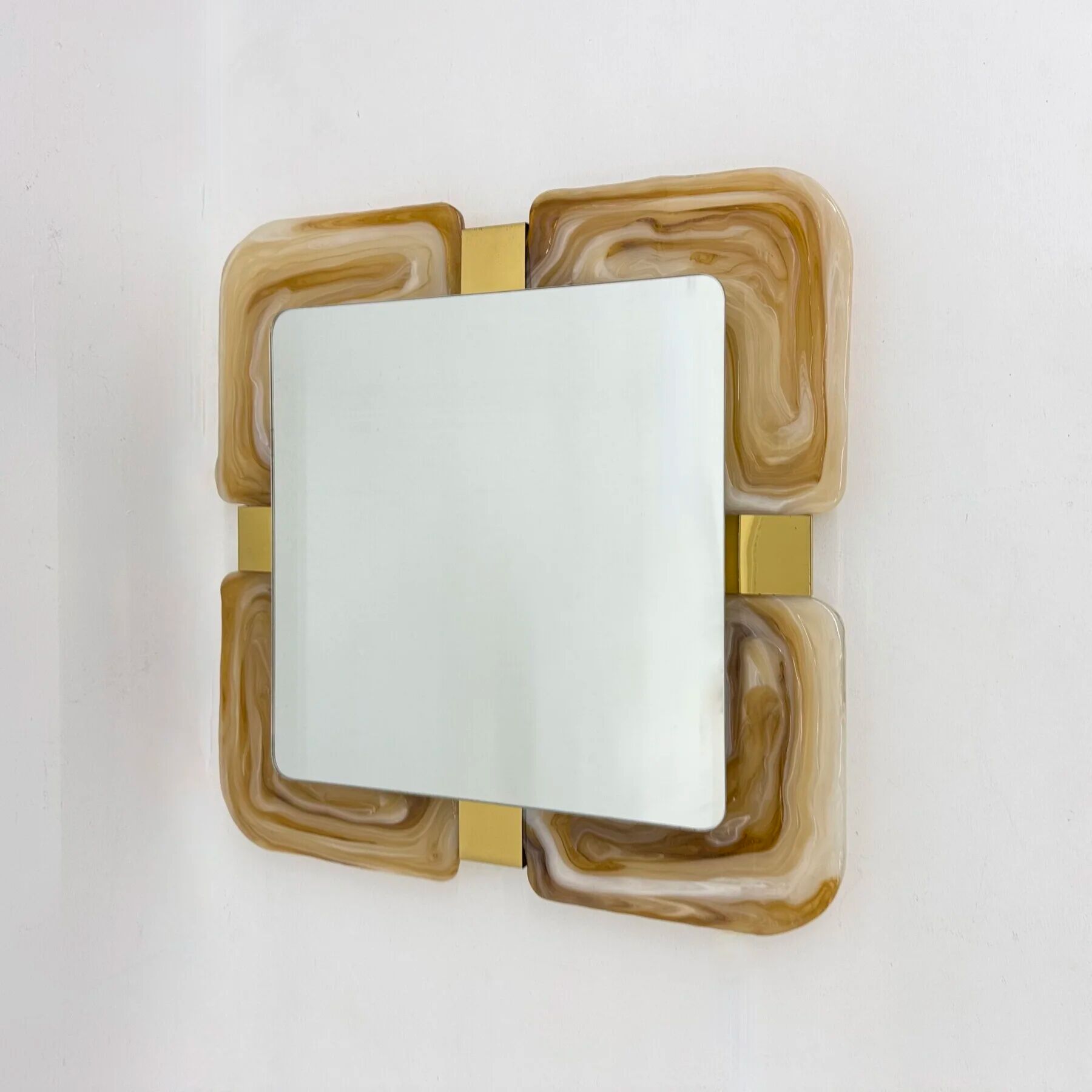 Mid-century Hillebrand lucite mirror, 1970s Germany