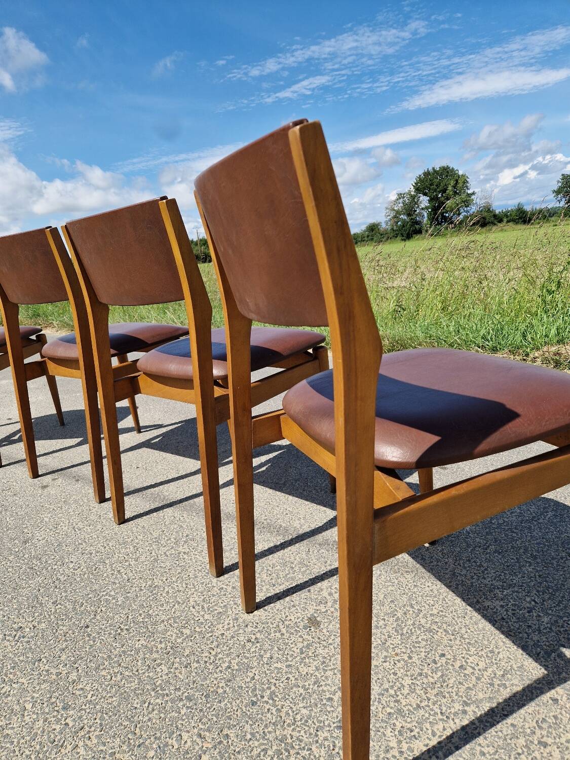 Set of 4 vintage Scandinavian chairs