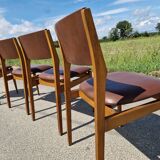 Set of 4 vintage Scandinavian chairs