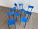 Chaise d'école maternelle vintage formica 70s