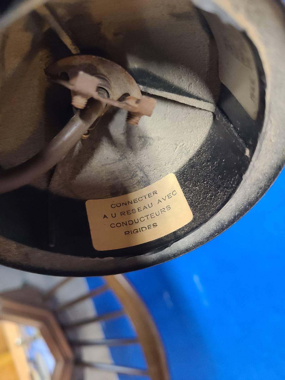 Vintage globe chandelier.