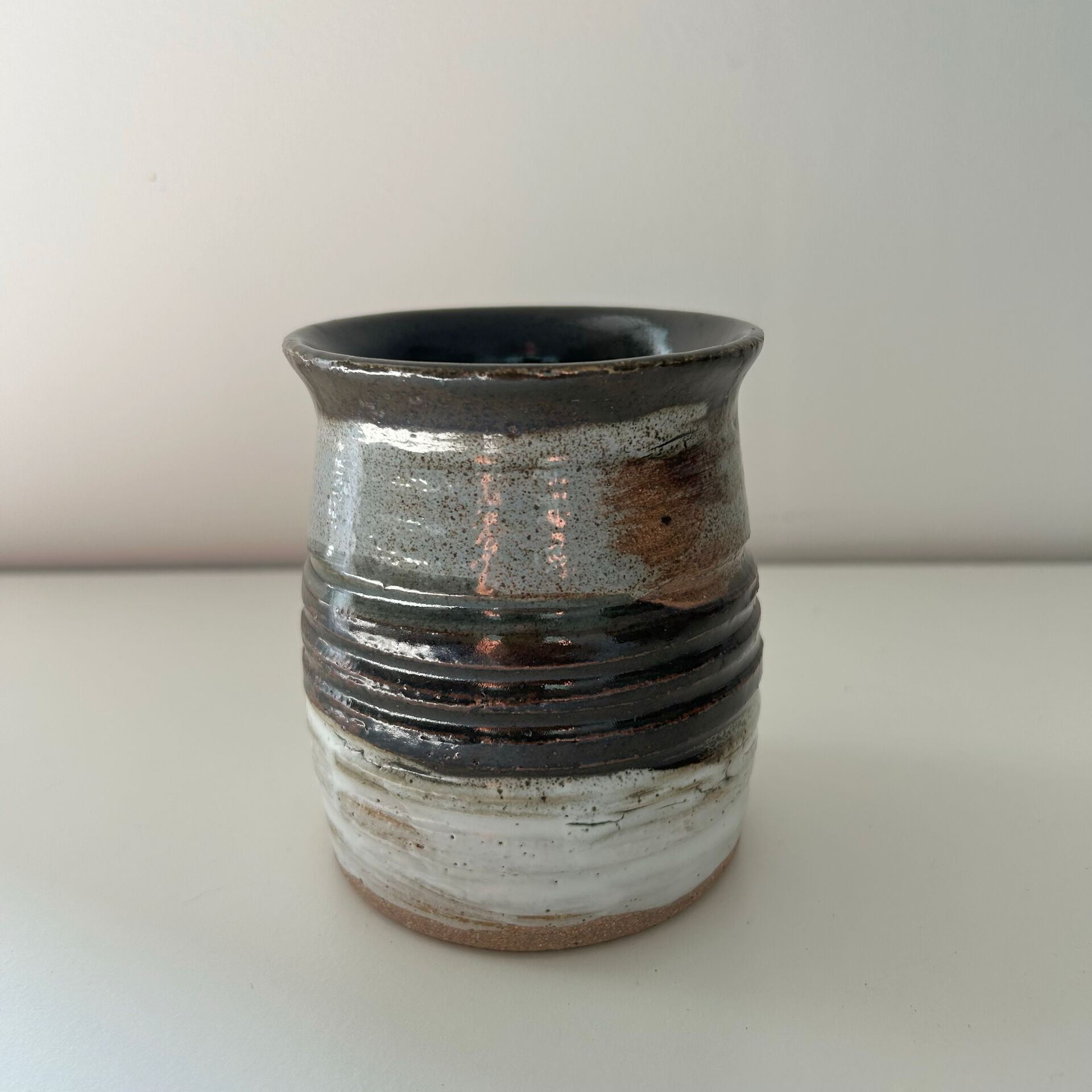 Artisanal signed plant pot