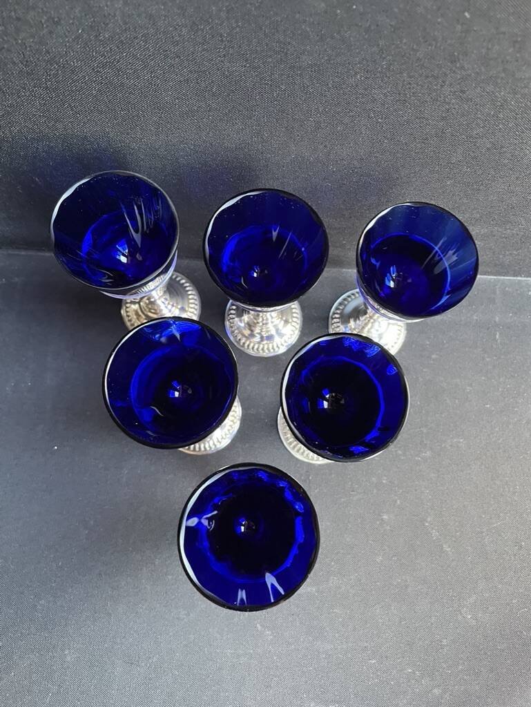Box of 6 overlay liqueur glasses - Bristol