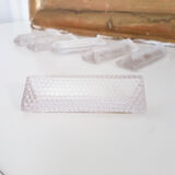 Lot of 6 bubbled glass knife holders