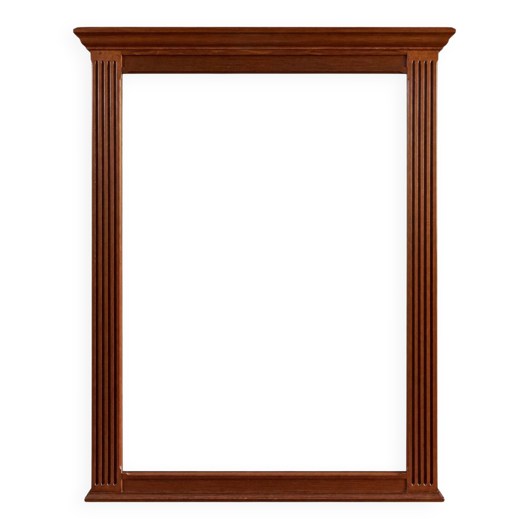 Antique wooden fireplace surround - late 19th / early 20th century