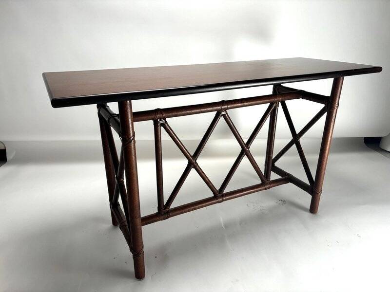 Console attributed to Lyda Levi for McGuire, 1970s