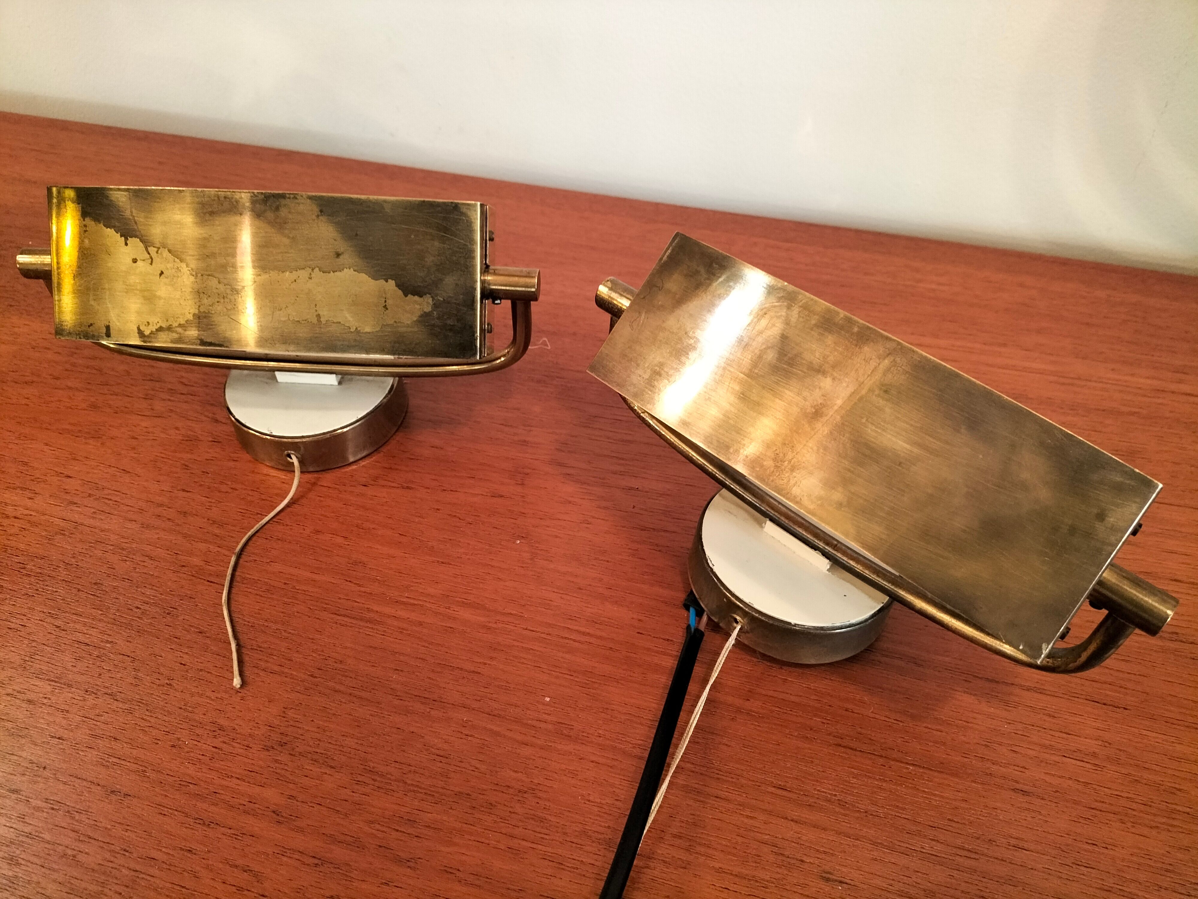 Pair wall lamps