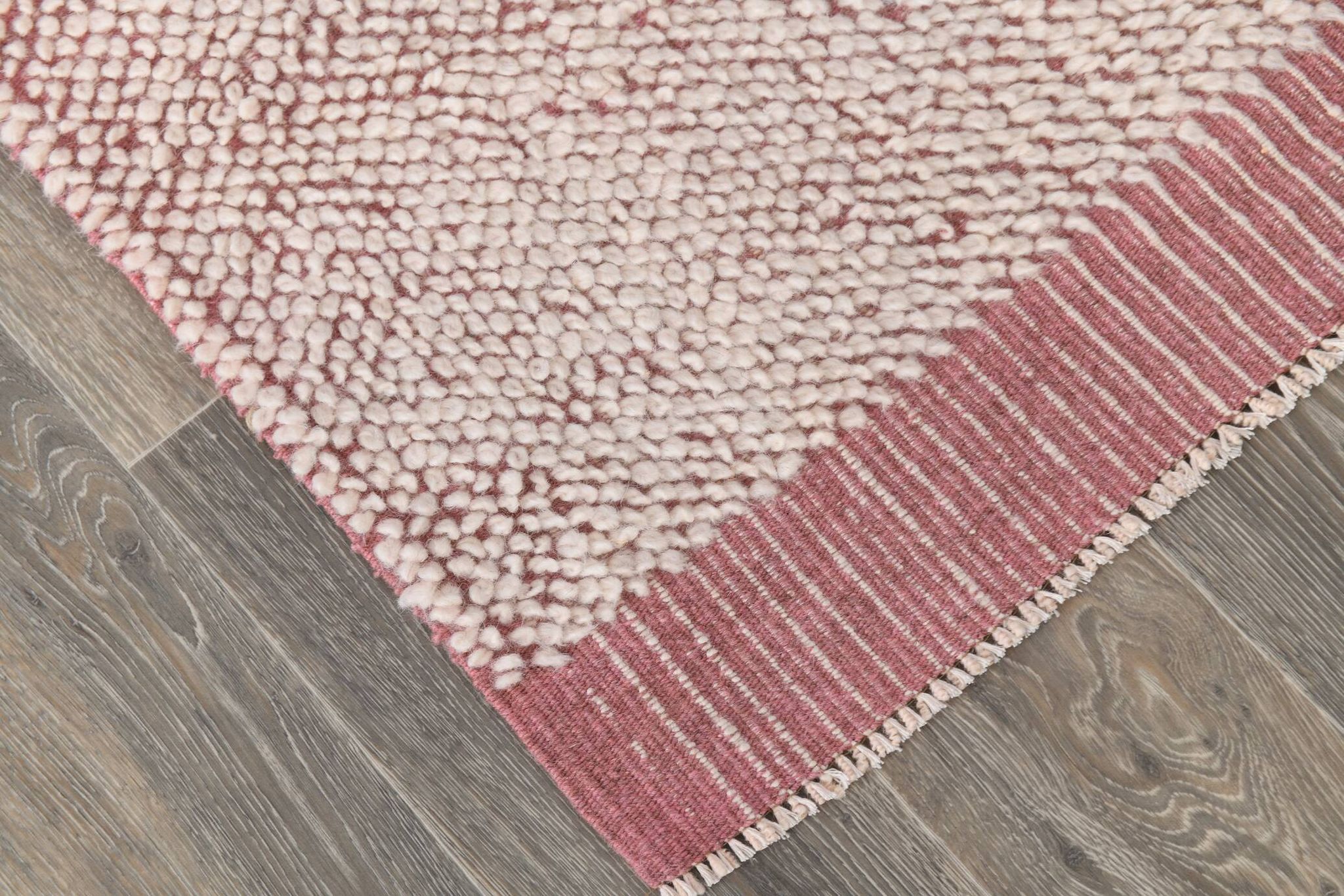 2x10 Rug For Hallway Pink & Beige Turkish Vintage Runner Rug, 61x291Cm SK 34962