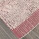 Tapis 2x10 pour couloir rose et Beige, tapis de course Vintage turc, 61x291Cm SK 34962