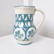 Cracked white earthenware pitcher 1960