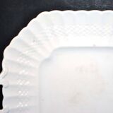 Antique octagonal dish in English "Bone China" opaque cream earthenware COPELAND SPODE England