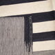 Black cream wool kilim handmade flat woven area rug- 177x232cm
