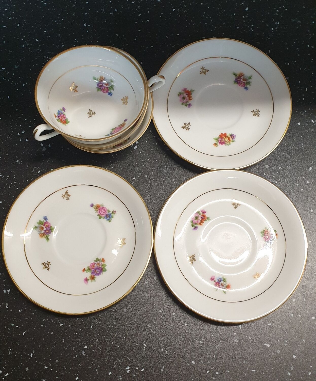 Set of three coffee cups