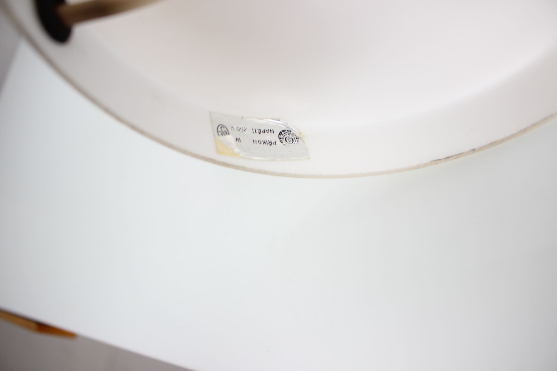 Mid-century all glass table lamp/ Osvětlovací sklo Valašské Meziříčí, 1970's.