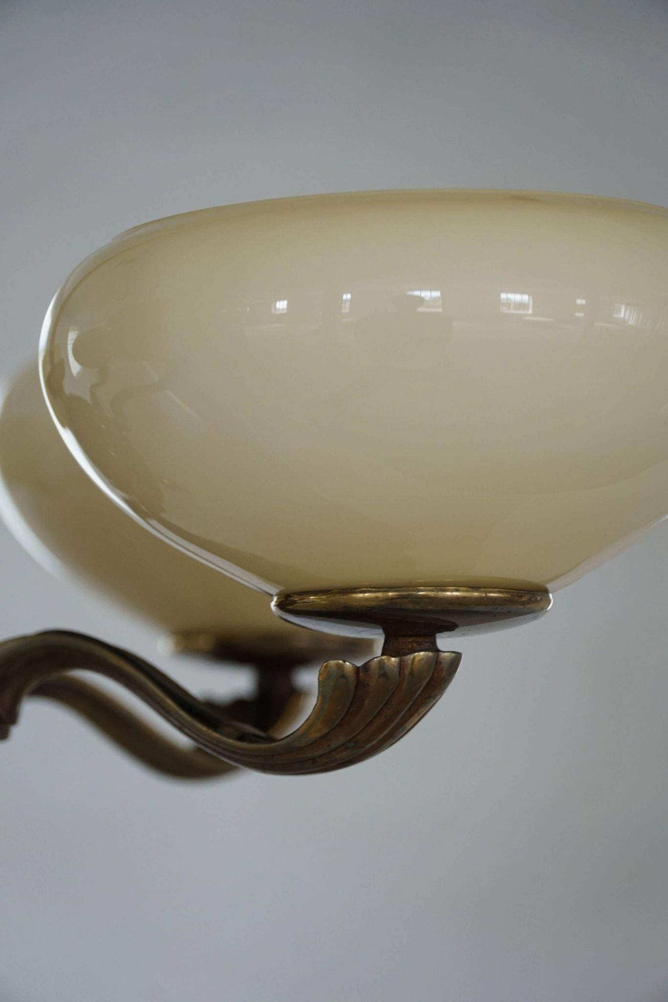 Chandelier with 5 arms by Paavo Tynell, model 1386/5 for Taito, Finland, 1930s.