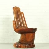 Chaise-main, siège sculptural surréaliste (style années 1970)