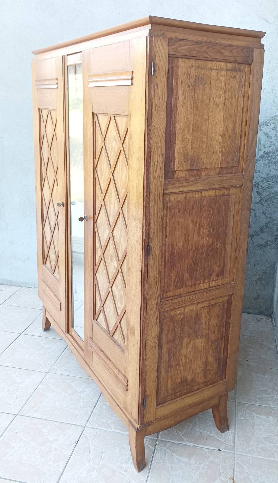 Vintage oak wardrobe