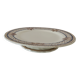 Dish on pedestal Creil & Montereau Mauresque blue brown