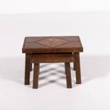 Pair of brutalist side tables, 1960’s