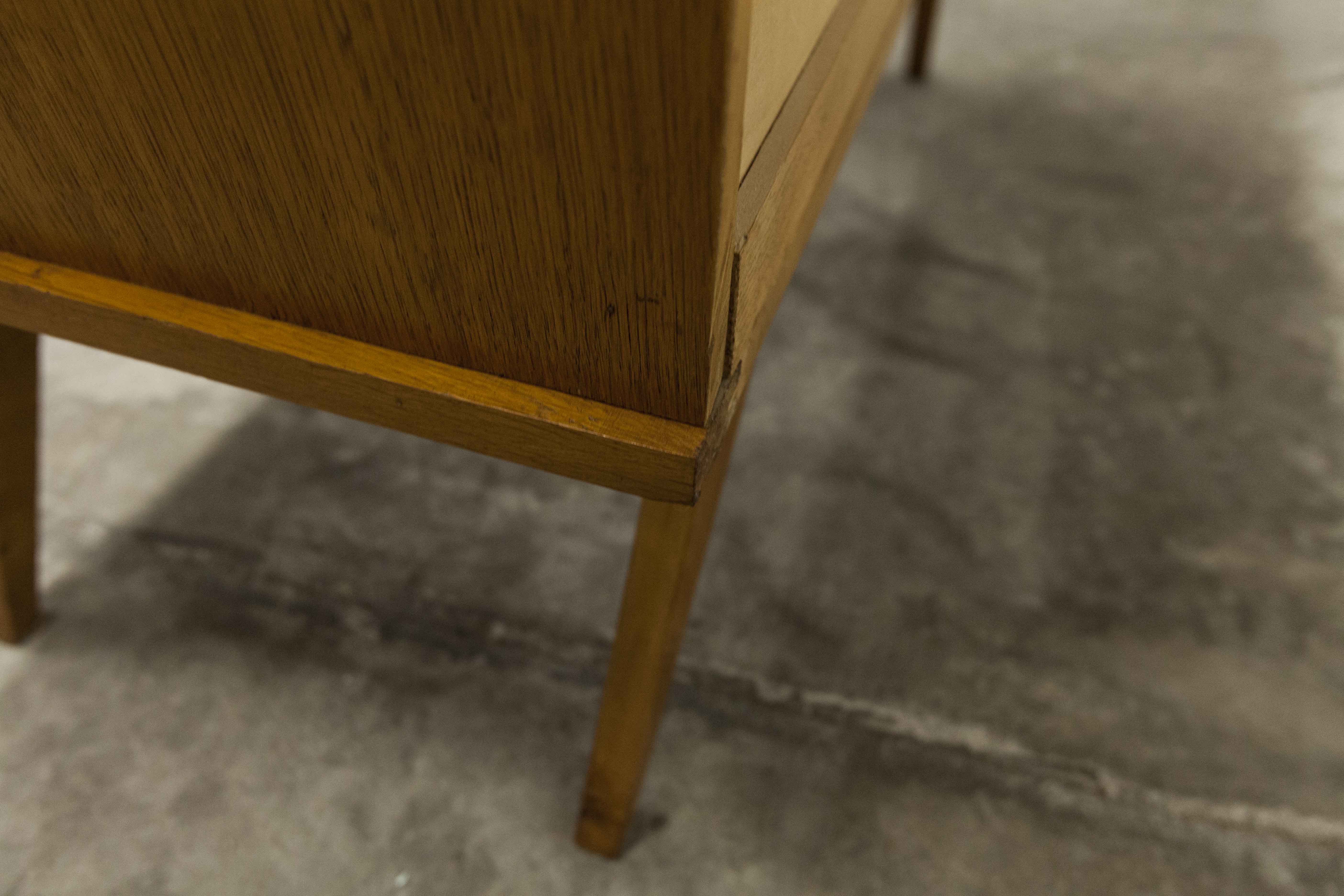 Commode scandinave 3 tiroirs années 60 pieds compas