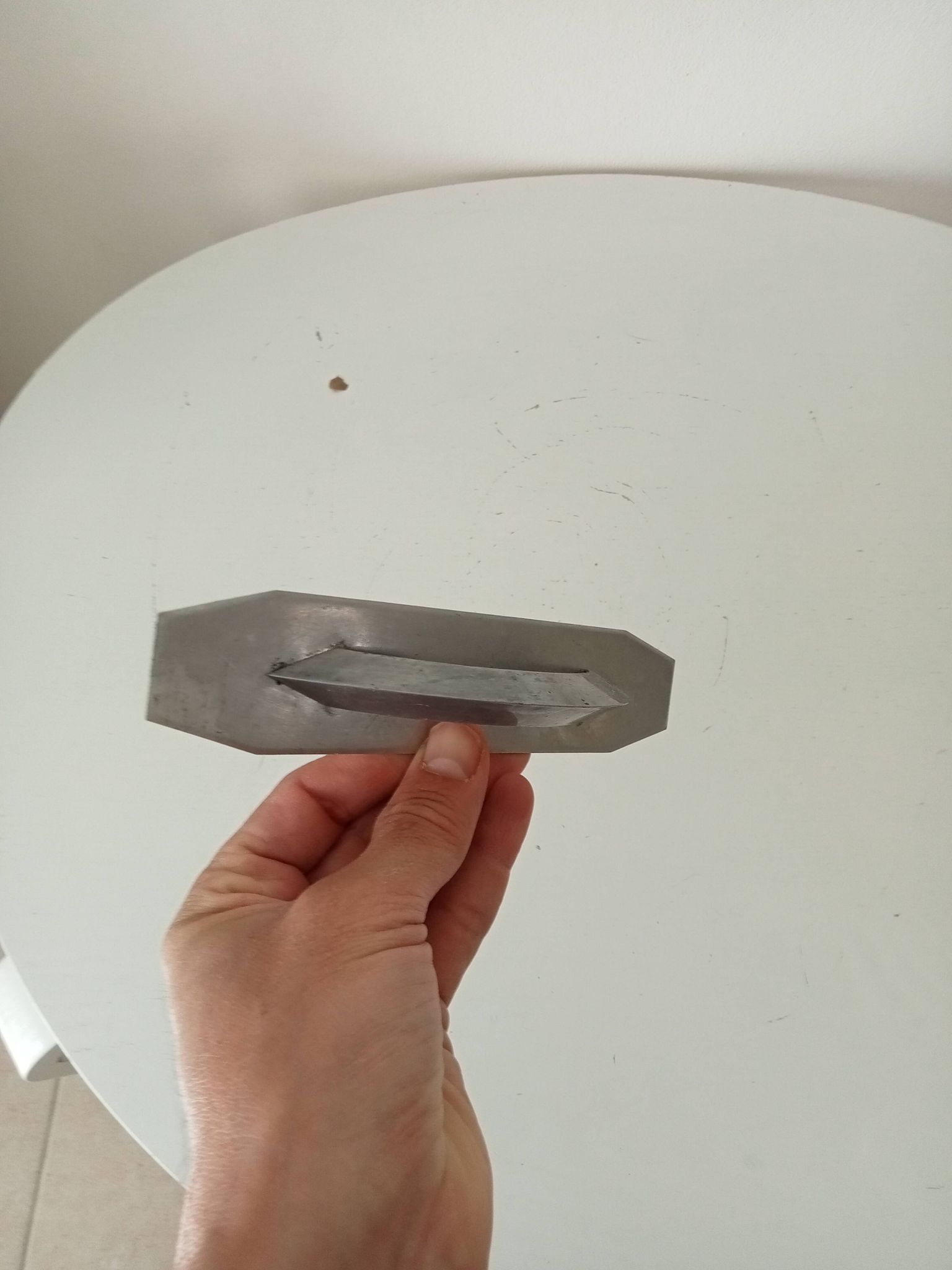 Vintage aluminium furniture handle