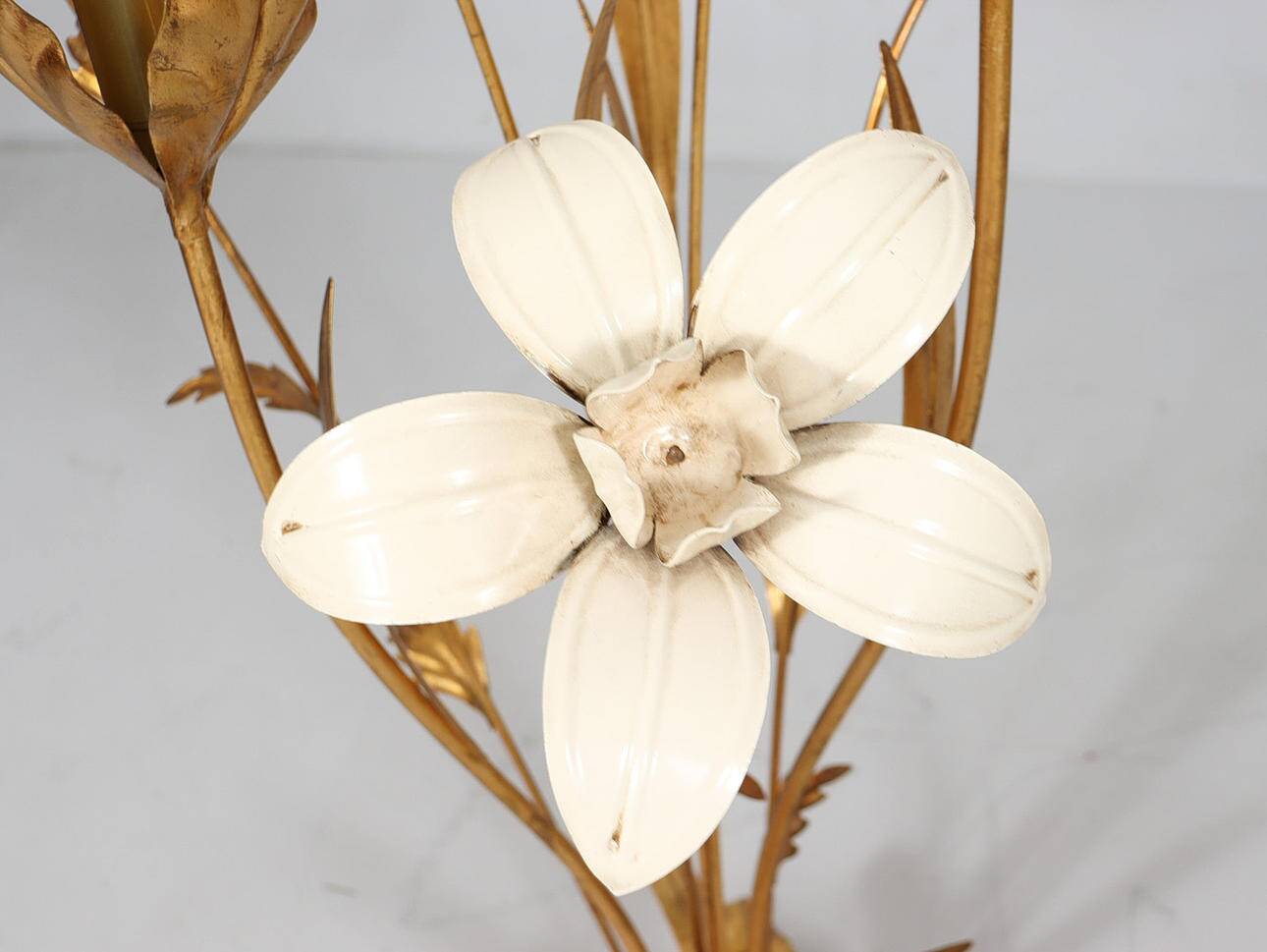 Hans Kögl. In the style of. Floral floor lamp, Hollywood Regency, 1970s.
