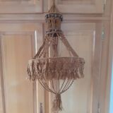 Vintage suspension in macramé