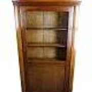 Antique display cabinet with adjustable shelves - Mahogany - Hand polished - 1920s