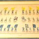 Set of 3 illuminated plates by S. Lemoine