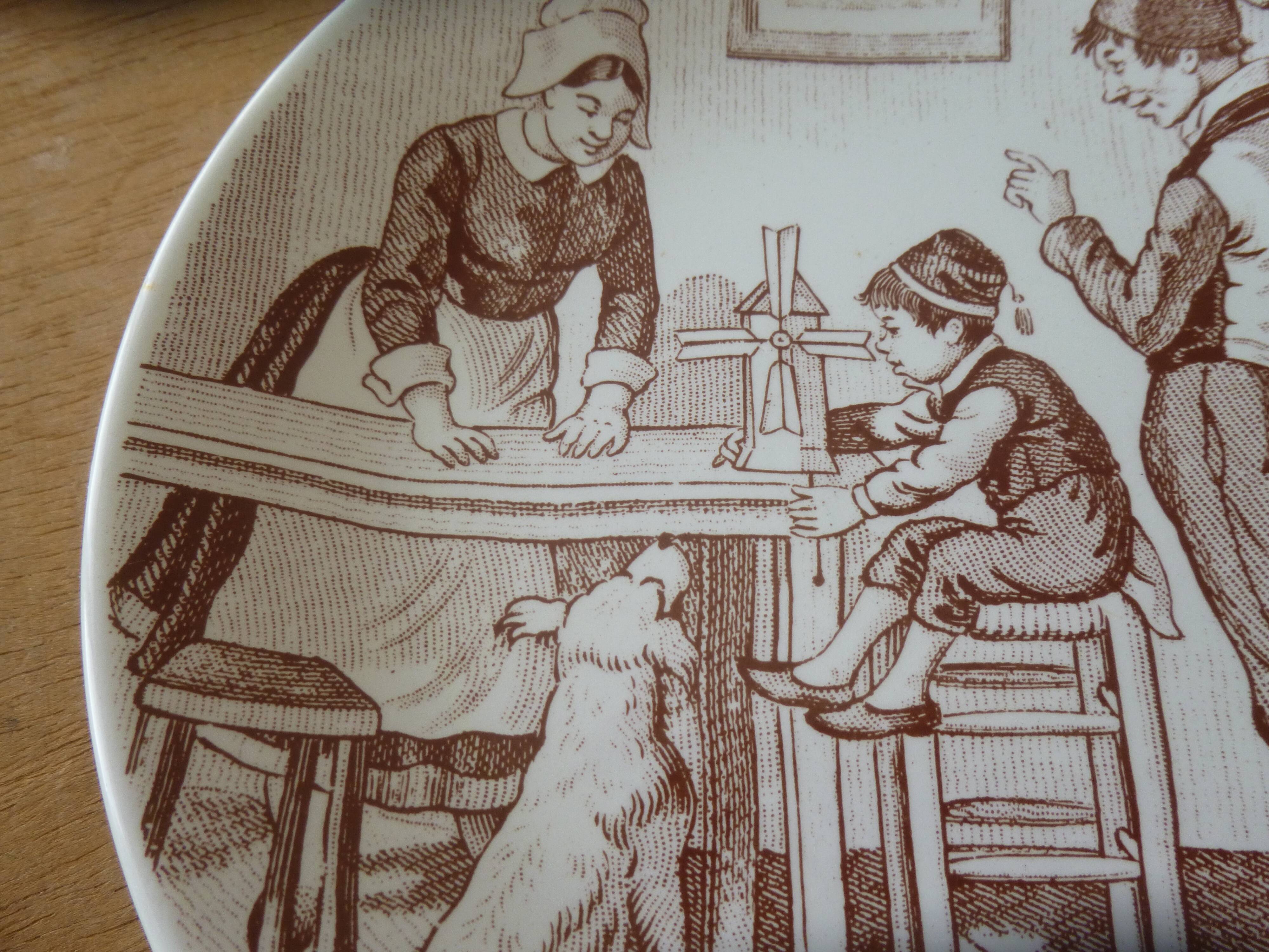 Sarreguemines talking plate "Vocations"